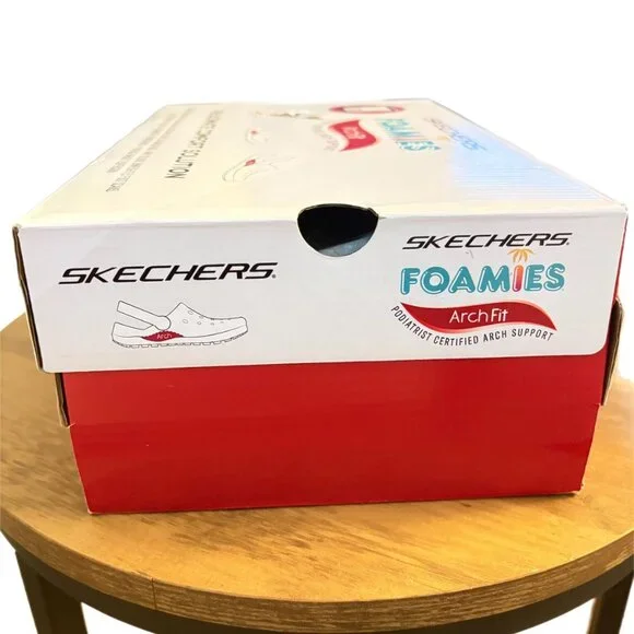 Skechers Women's Foamies Arch Fit Comfort Sandals Dream Day- White Size 8,9, 10. - Picture 11 of 15